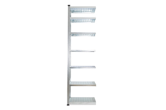 Metalsistem SUPER S1 Anbauregal 1972x635x320 mm sendzimirverzinkt mit 7 Böden
