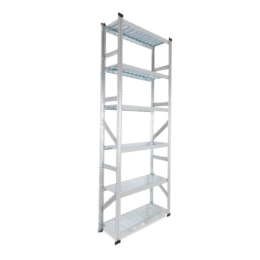 Metalsistem SUPER S1 Grundregal 1972x670x600 mm sendzimirverzinkt mit 6 Böden